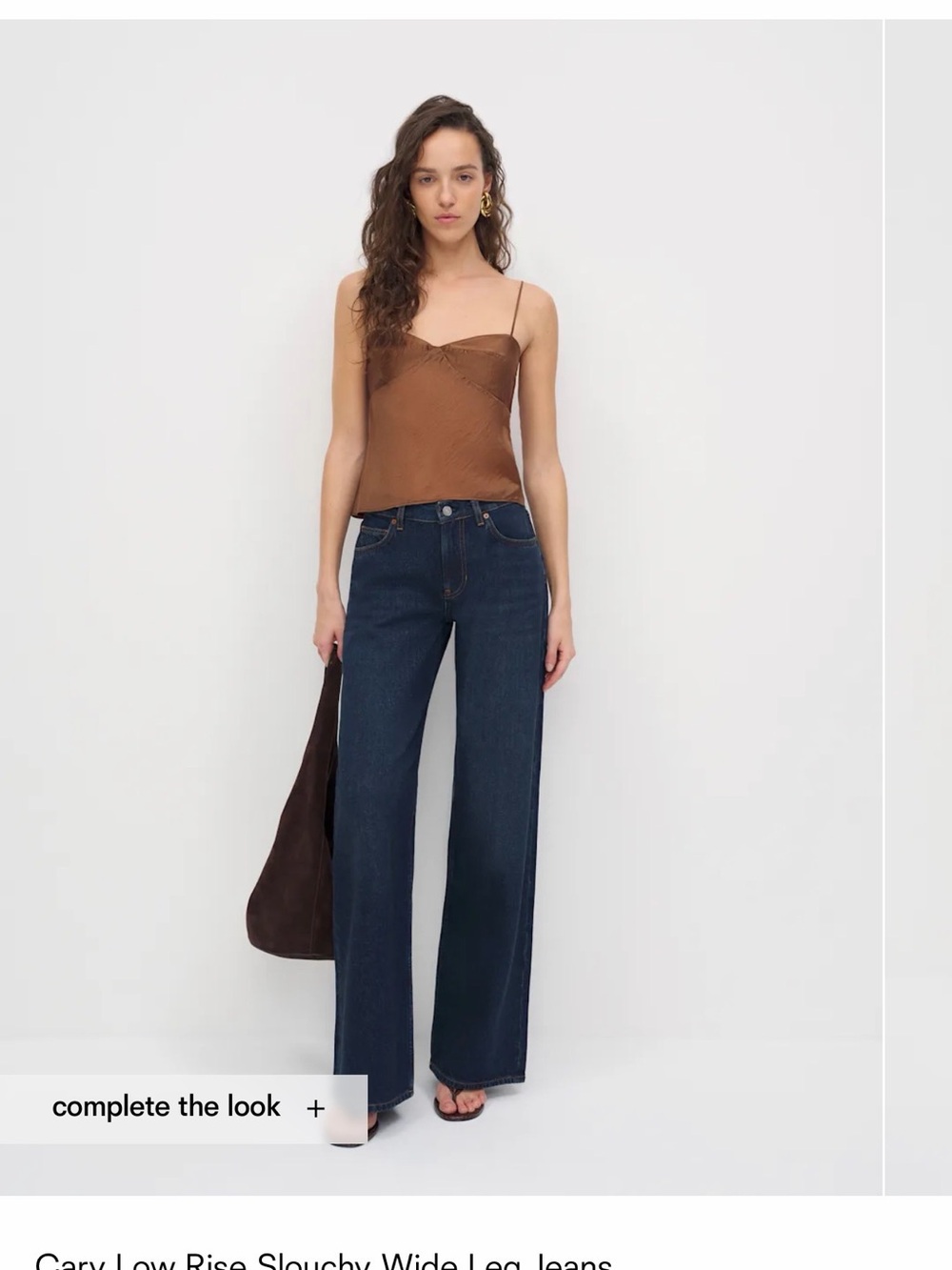 Reformation Wide-Leg Jeans in Dark Indigo